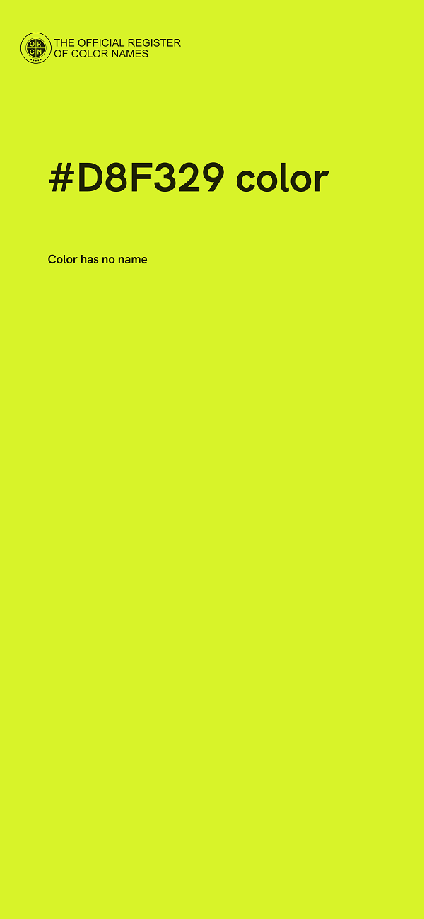 #D8F329 color image