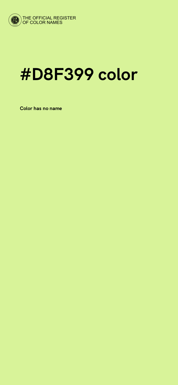 #D8F399 color image