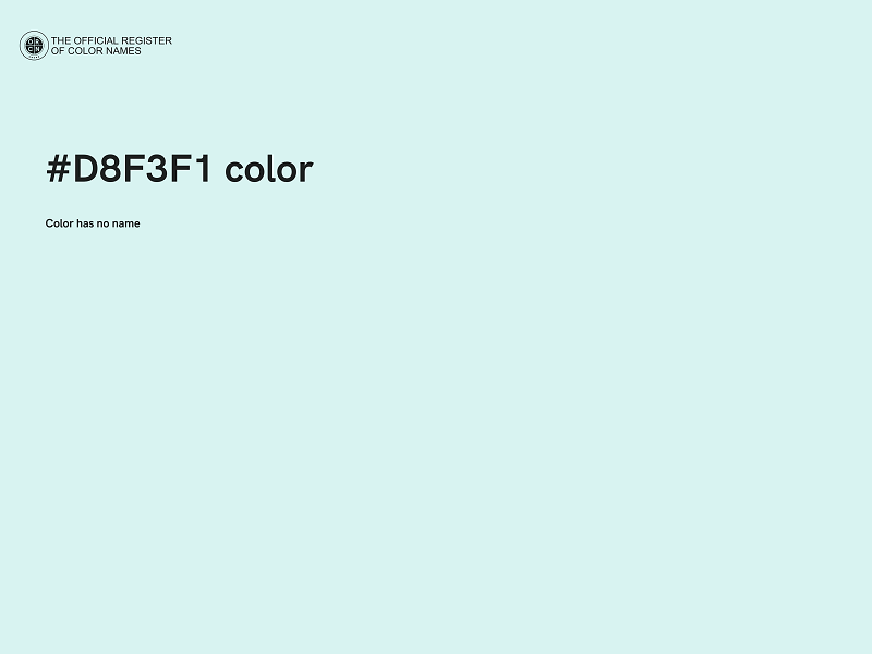 #D8F3F1 color image