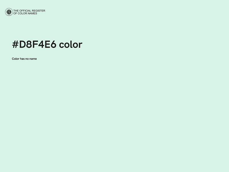 #D8F4E6 color image