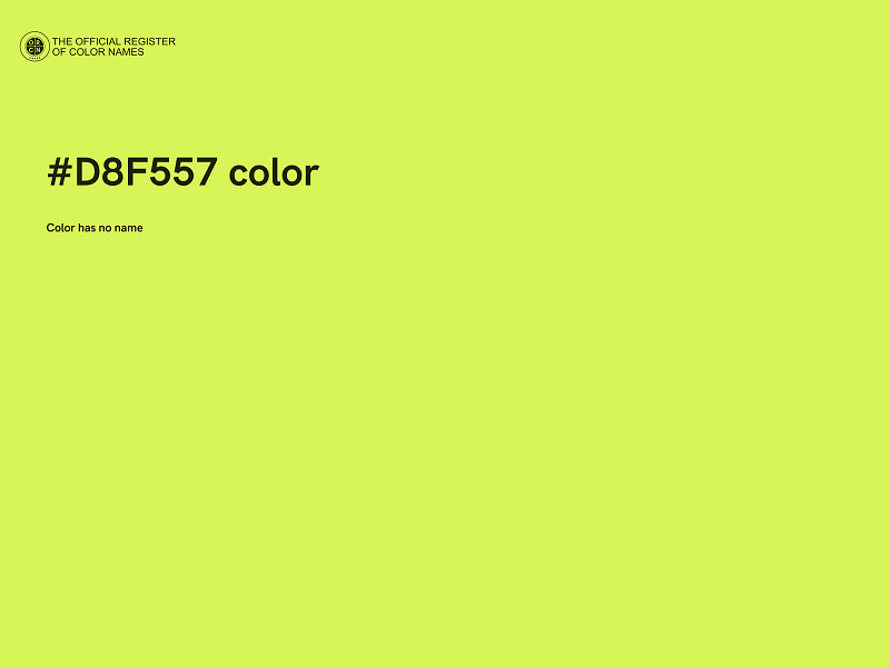 #D8F557 color image