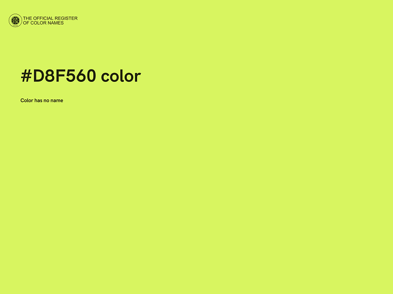 #D8F560 color image