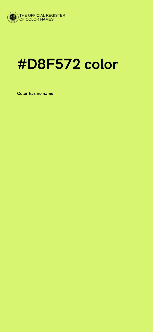 #D8F572 color image
