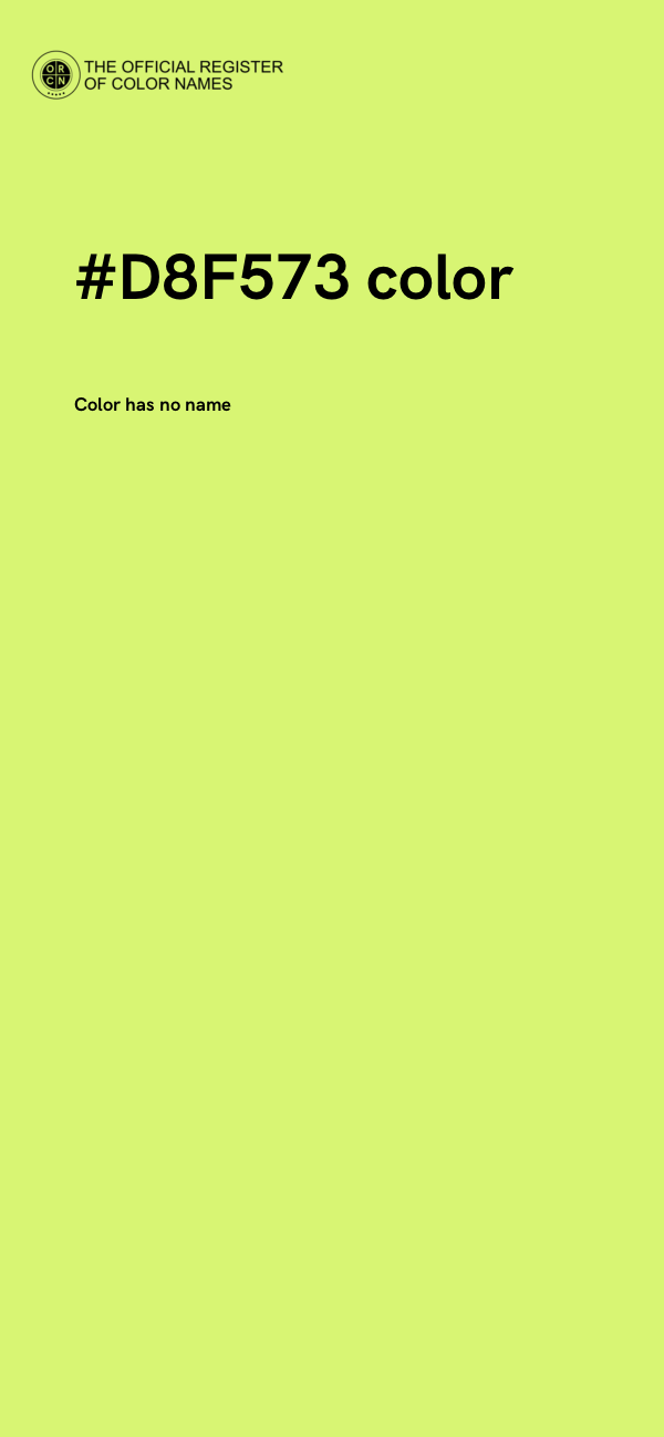 #D8F573 color image