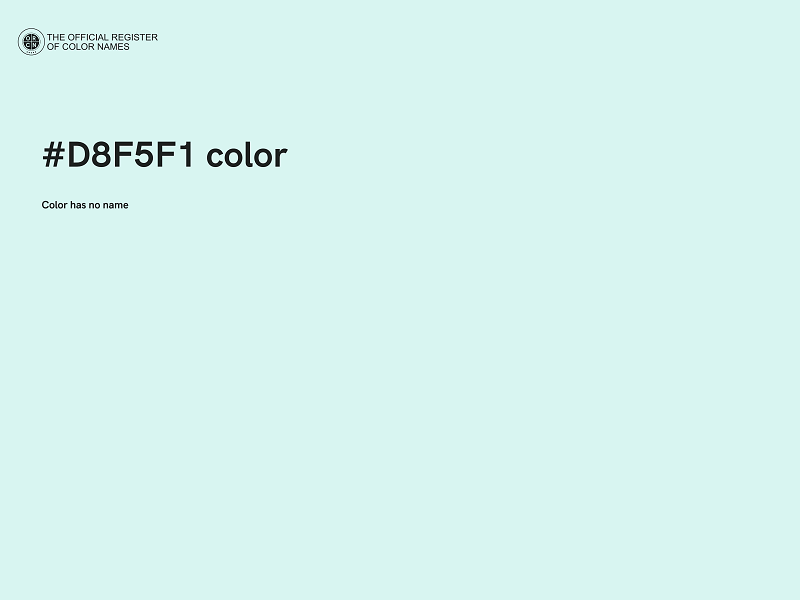 #D8F5F1 color image