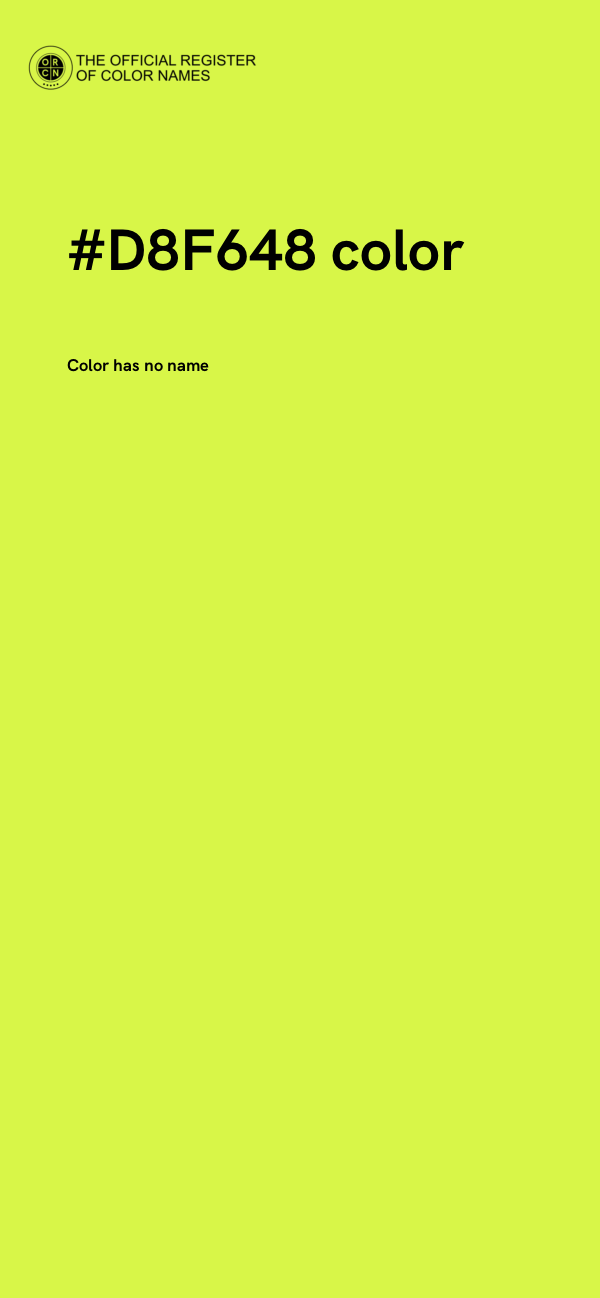 #D8F648 color image