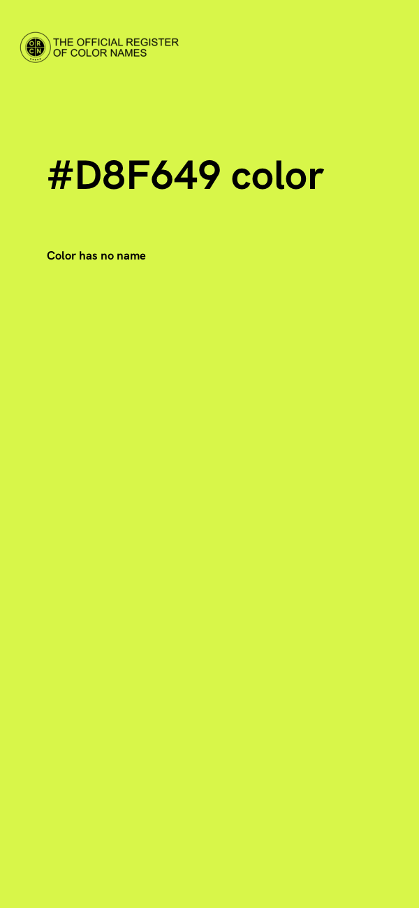 #D8F649 color image