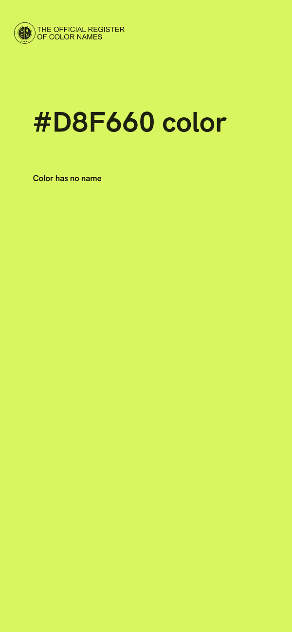 #D8F660 color image