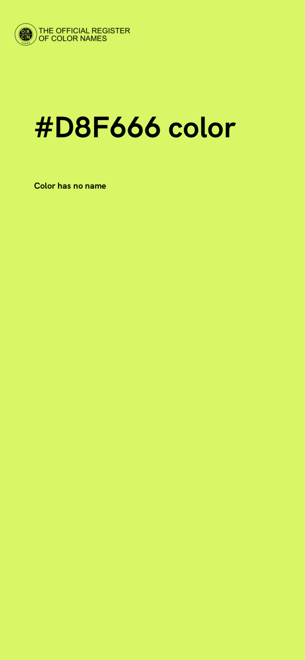 #D8F666 color image