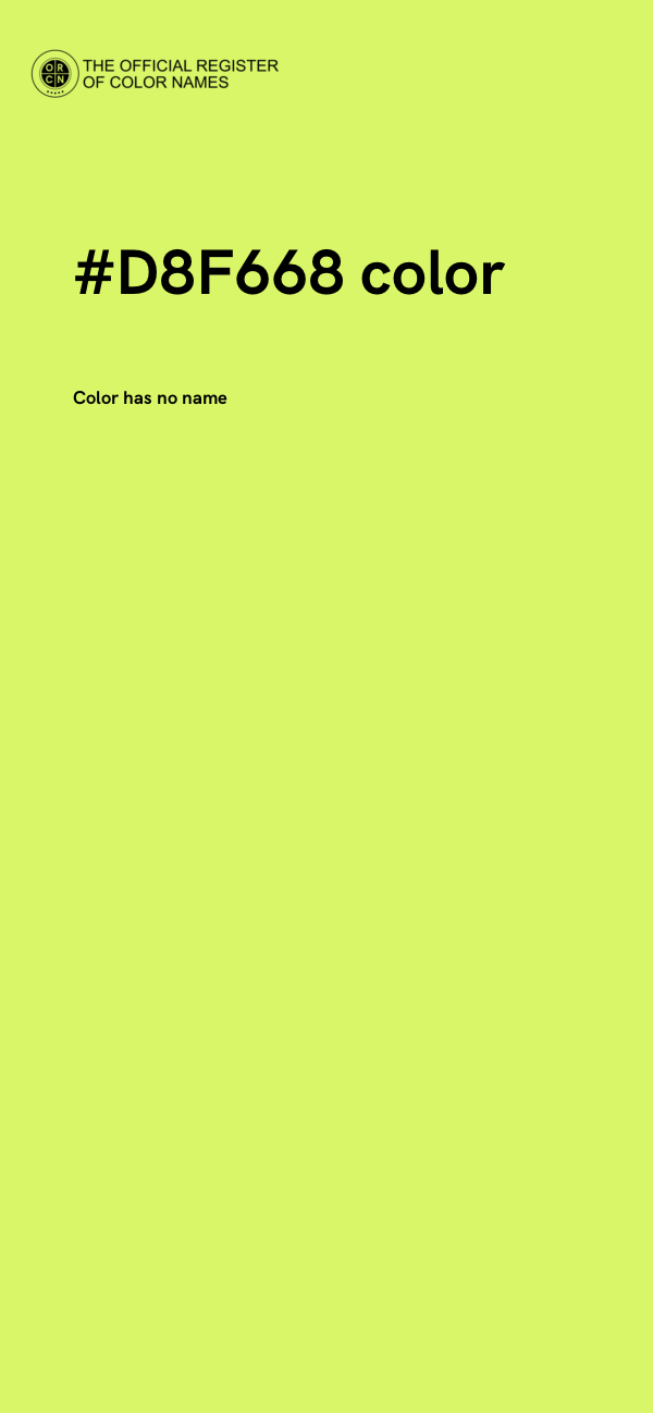 #D8F668 color image