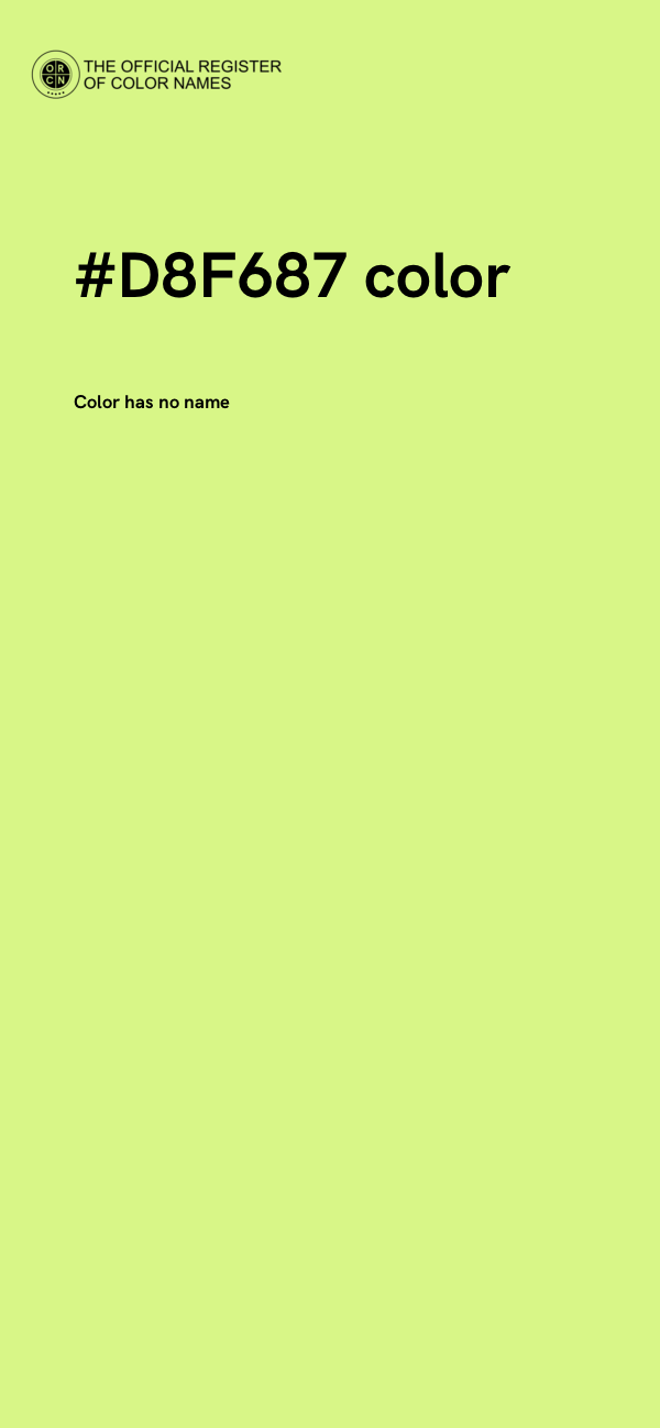 #D8F687 color image
