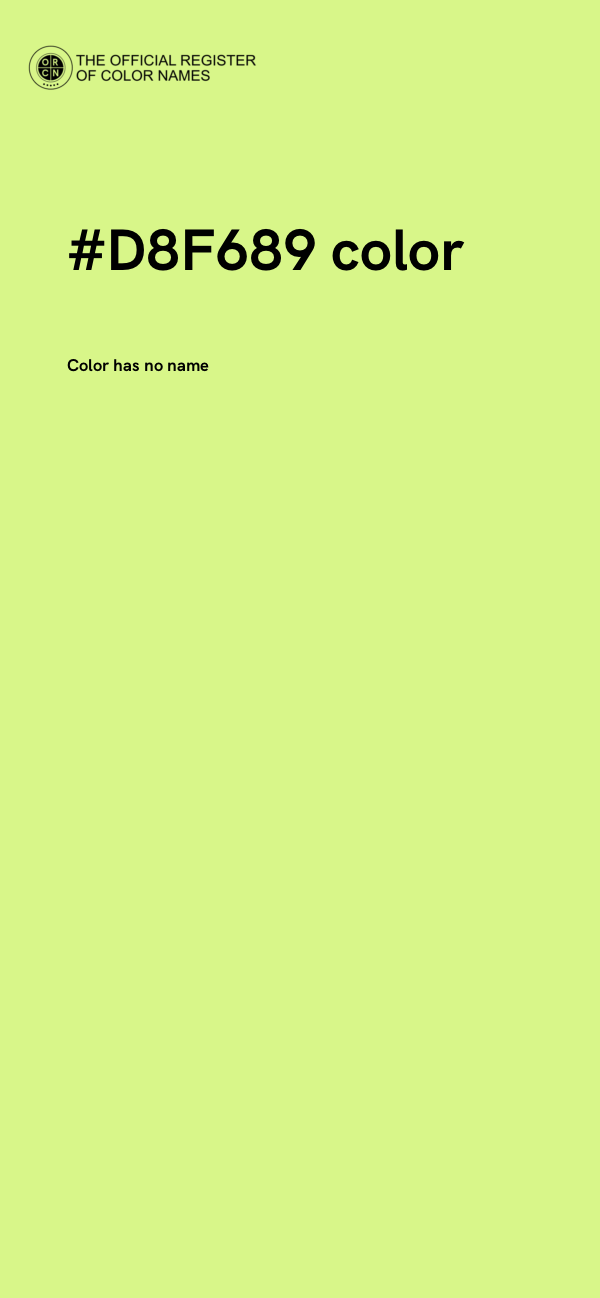 #D8F689 color image
