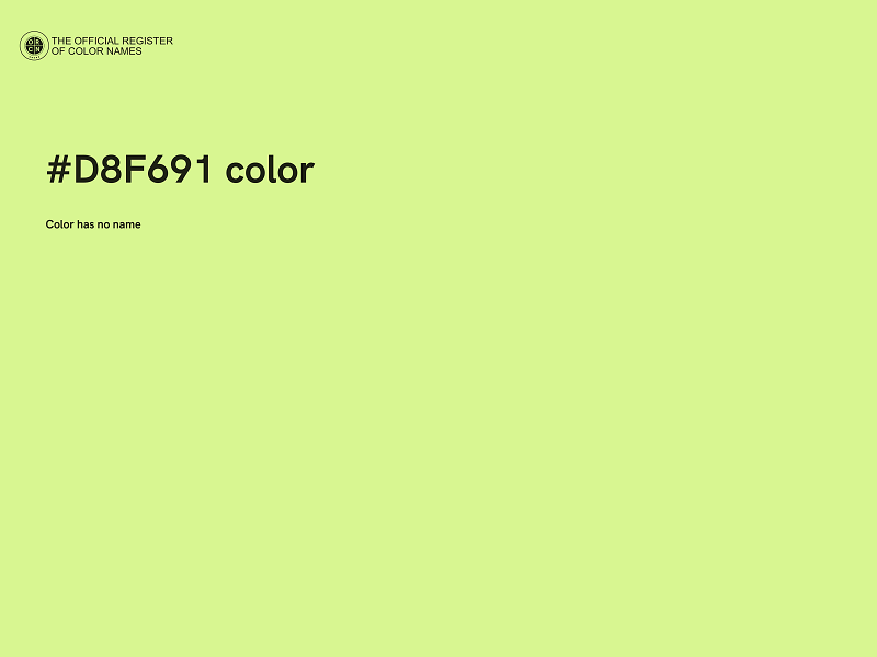 #D8F691 color image