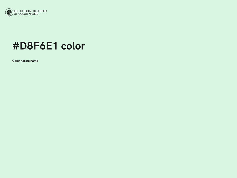 #D8F6E1 color image