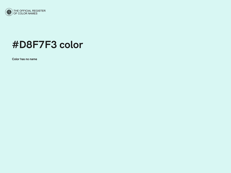 #D8F7F3 color image