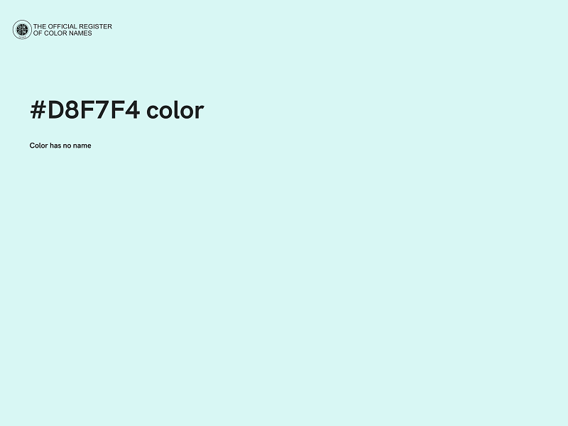 #D8F7F4 color image