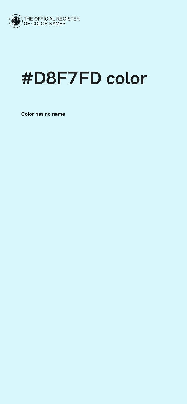 #D8F7FD color image