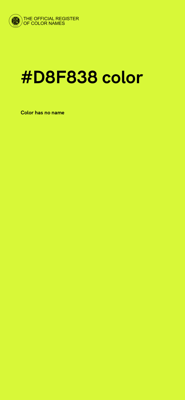 #D8F838 color image