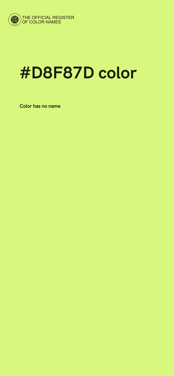 #D8F87D color image