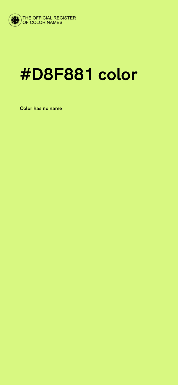 #D8F881 color image