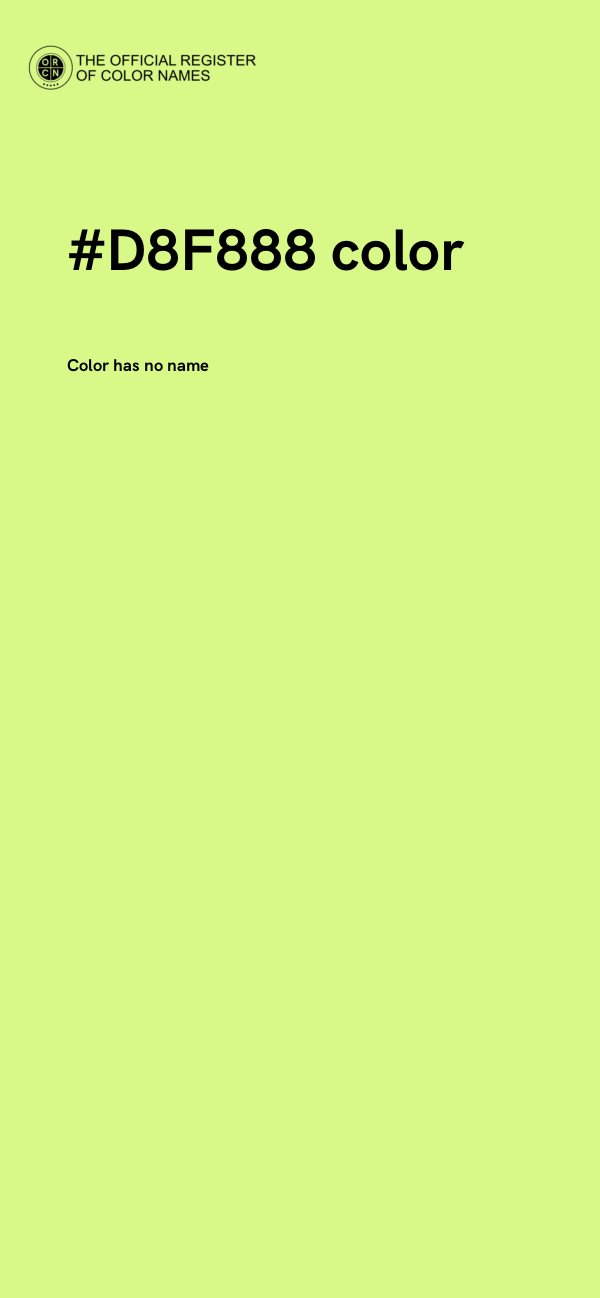 #D8F888 color image