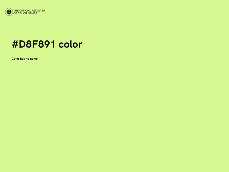 #D8F891 color image