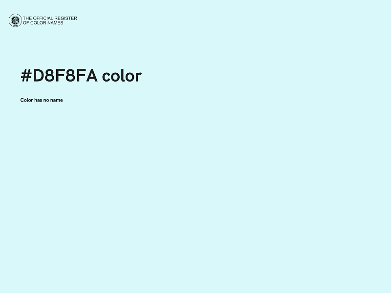 #D8F8FA color image
