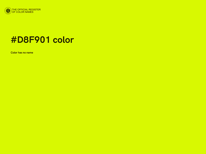 #D8F901 color image