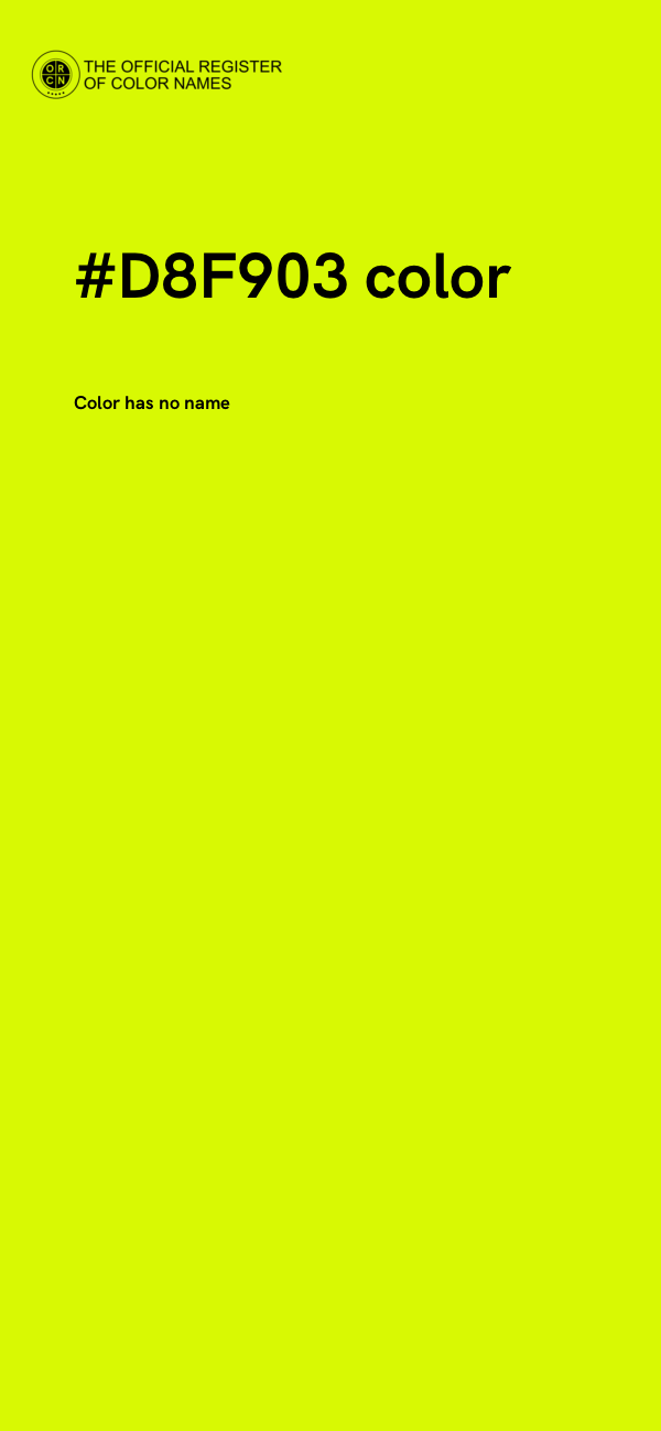 #D8F903 color image