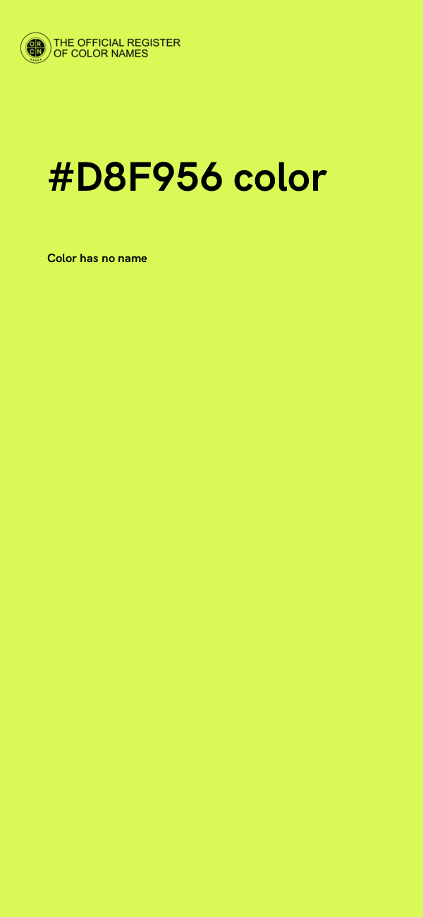 #D8F956 color image