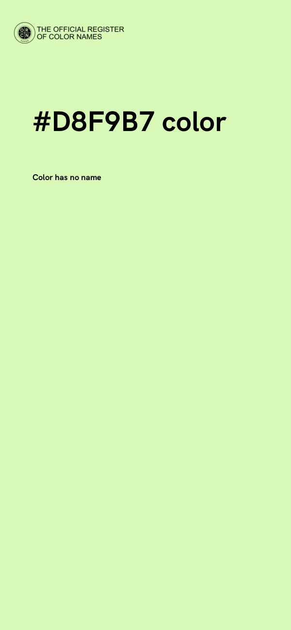 #D8F9B7 color image
