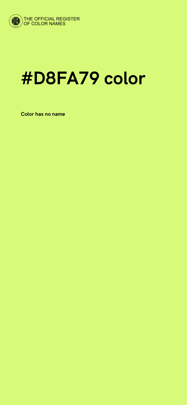 #D8FA79 color image