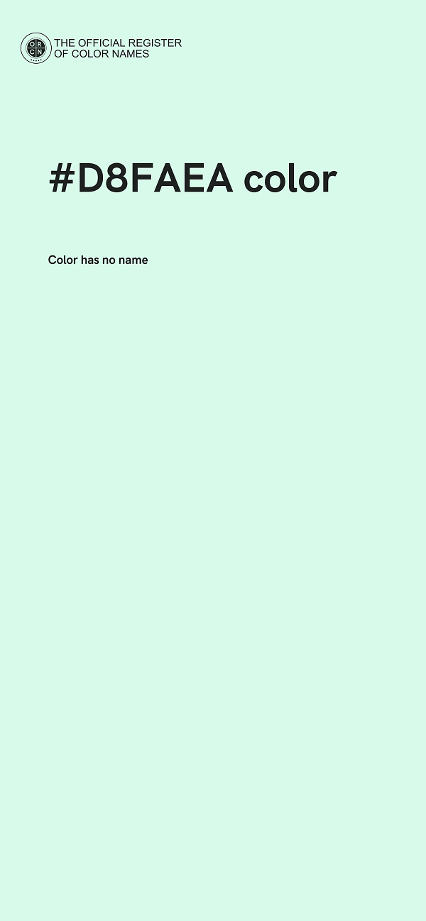 #D8FAEA color image