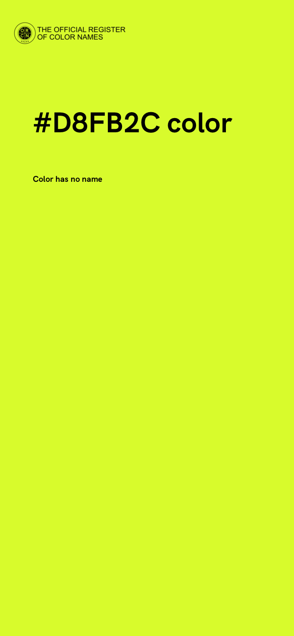 #D8FB2C color image