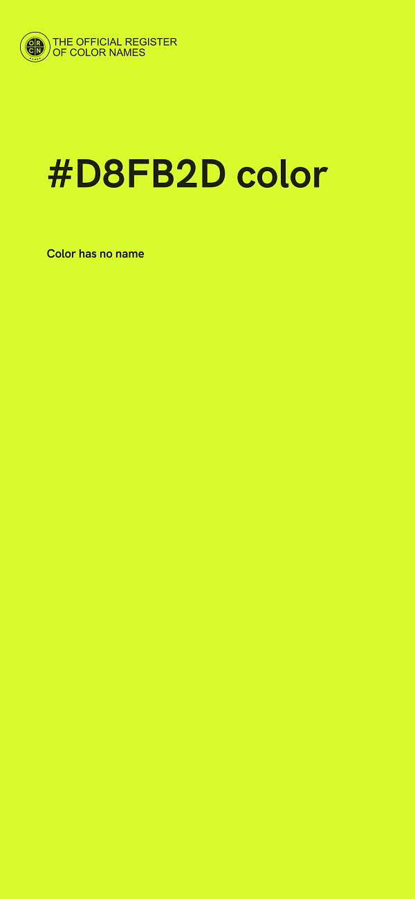 #D8FB2D color image