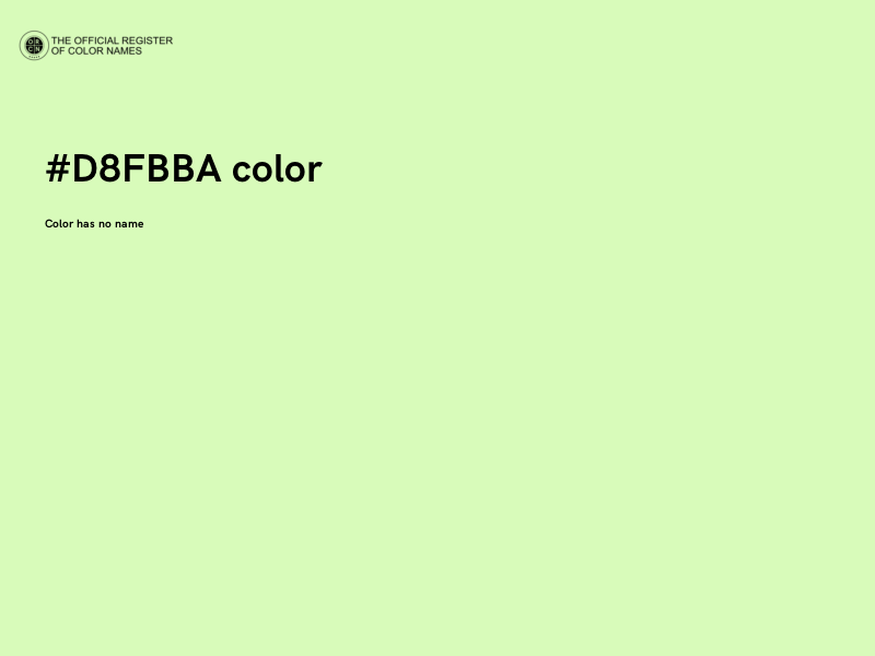 #D8FBBA color image