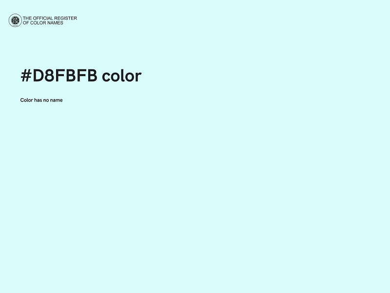 #D8FBFB color image