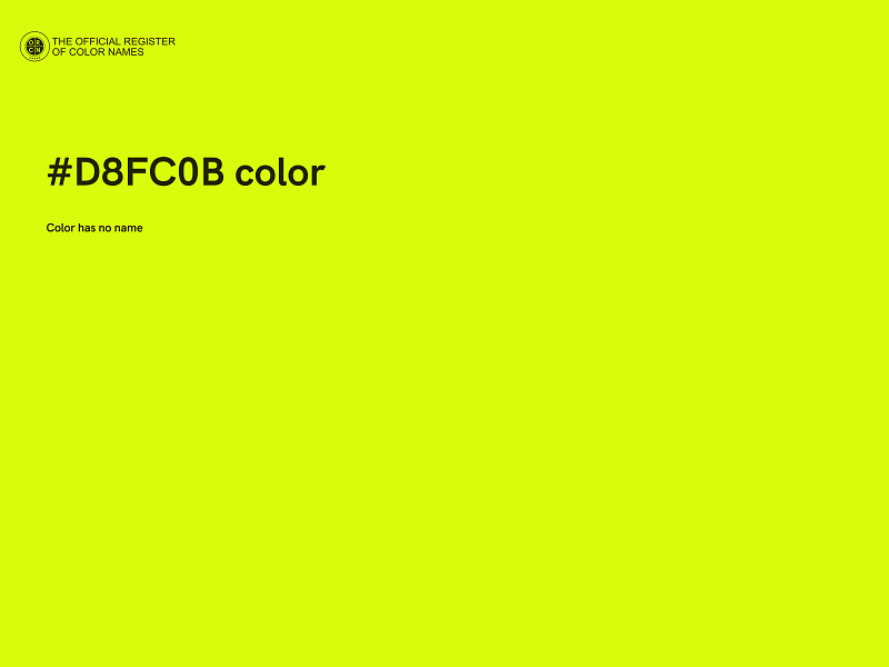 #D8FC0B color image