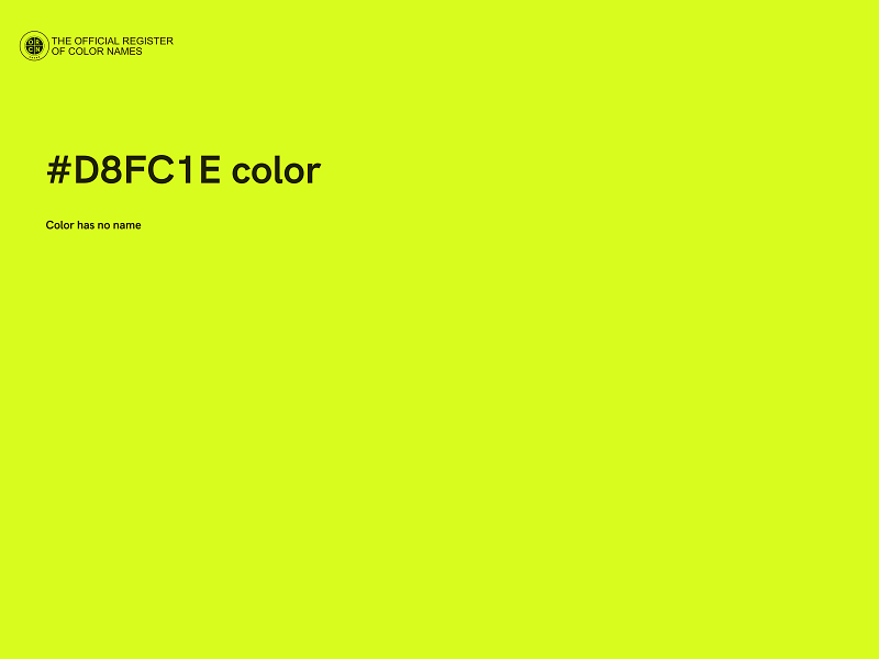 #D8FC1E color image