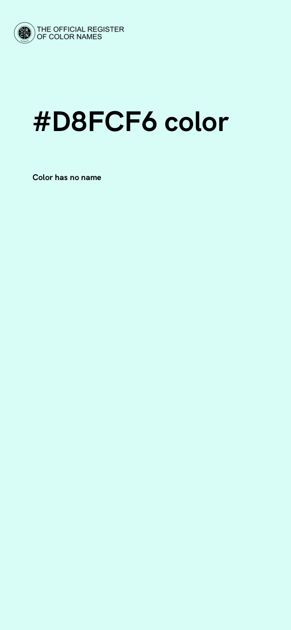 #D8FCF6 color image
