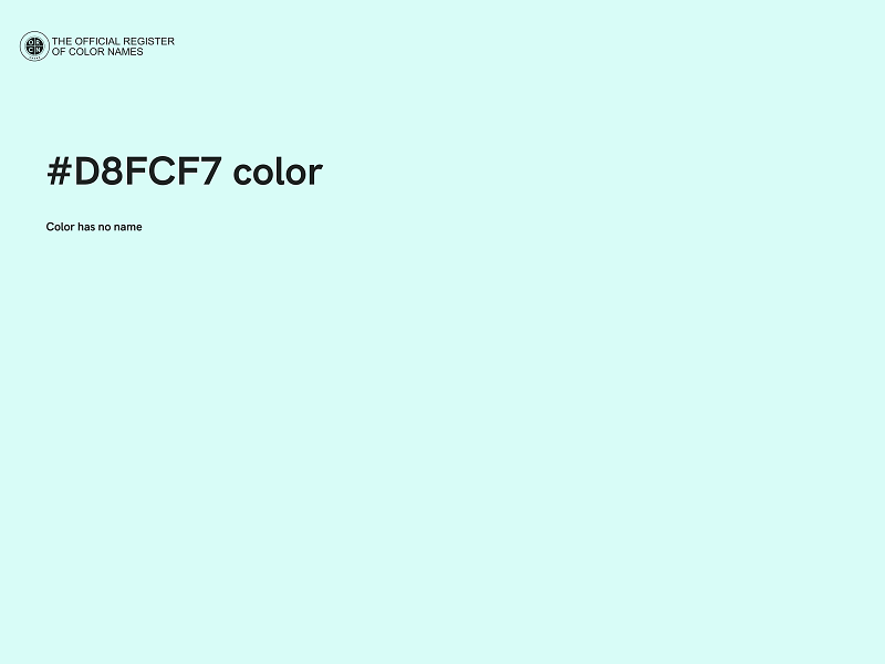 #D8FCF7 color image