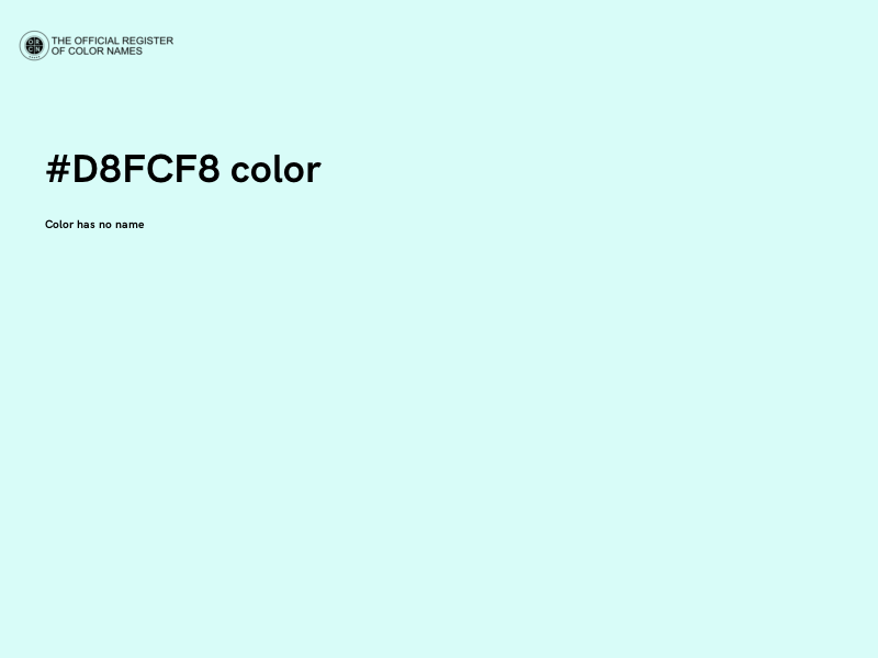 #D8FCF8 color image