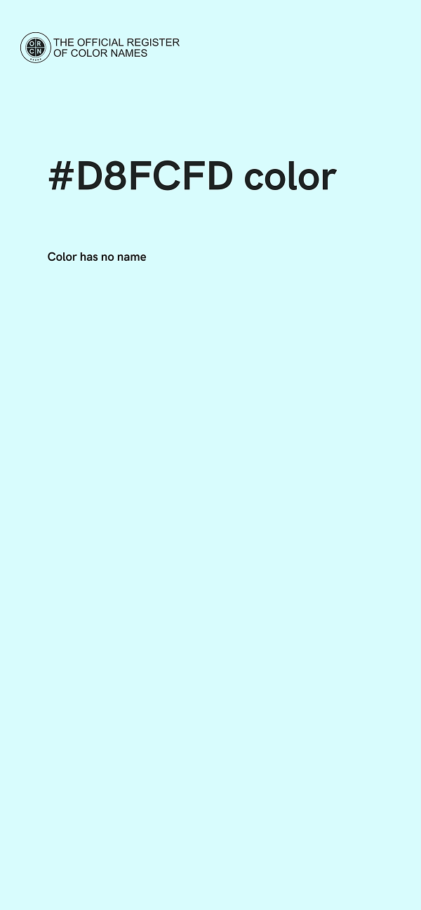 #D8FCFD color image