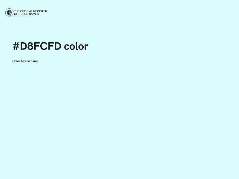 #D8FCFD color image