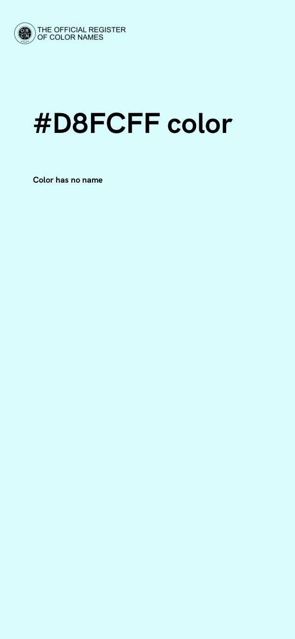 #D8FCFF color image