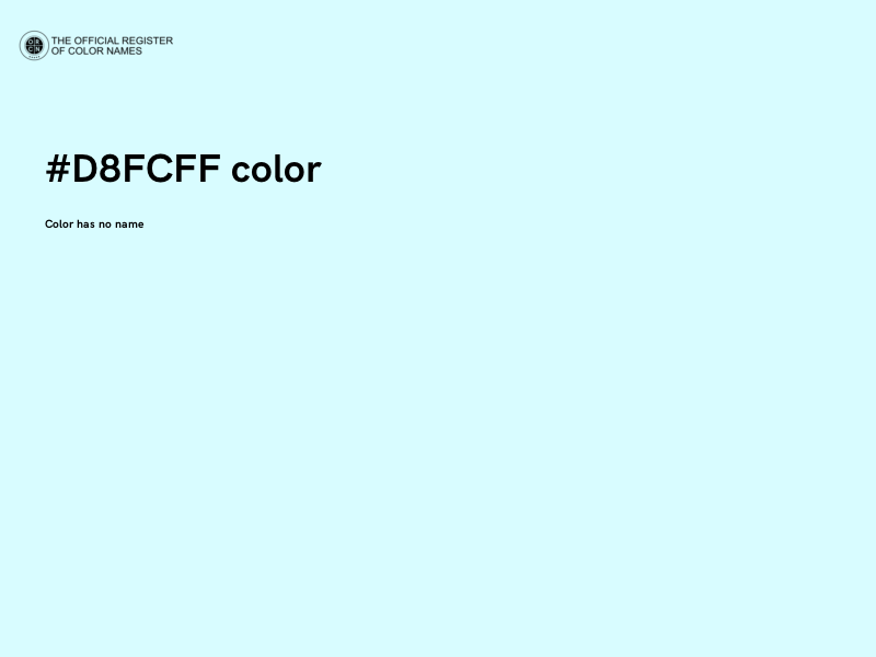 #D8FCFF color image