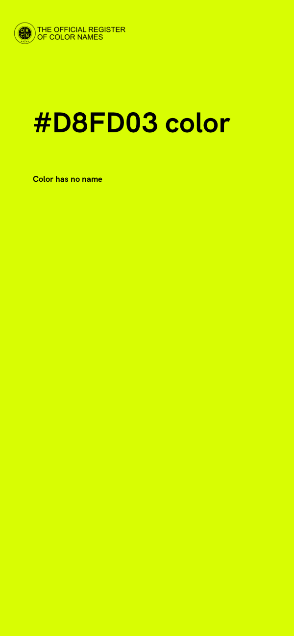 #D8FD03 color image