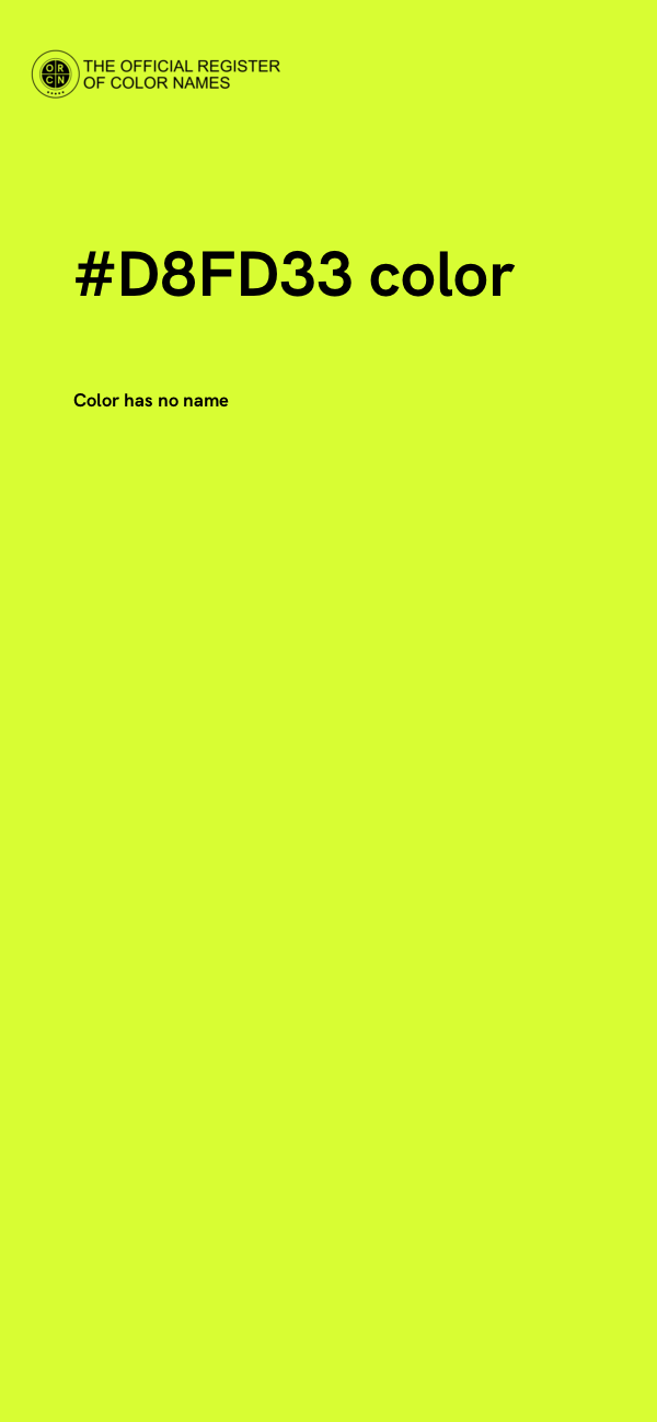 #D8FD33 color image