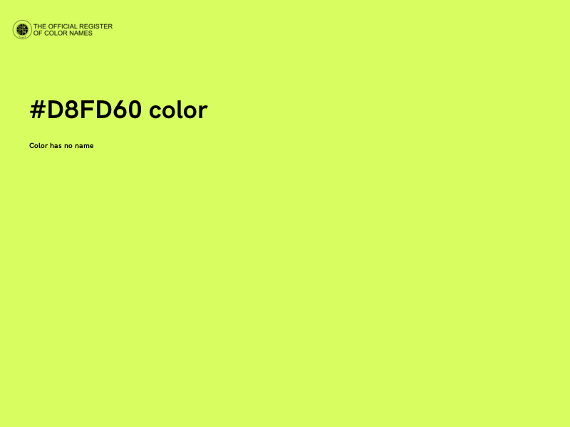 #D8FD60 color image