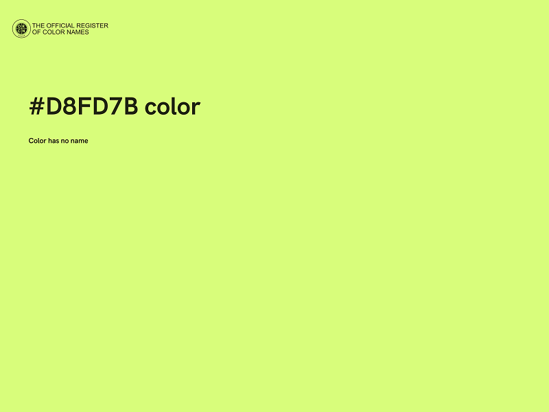 #D8FD7B color image